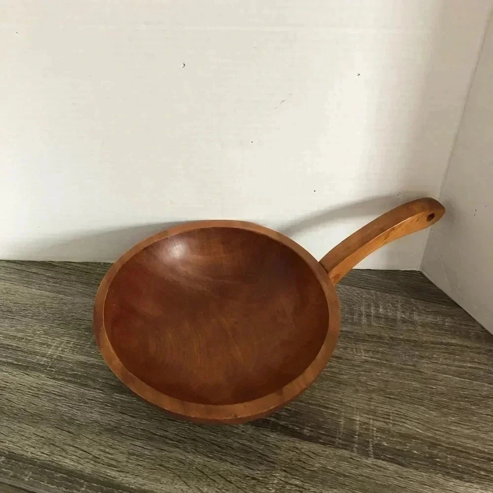 Vtg Baribocraft Wood Handled Bowl